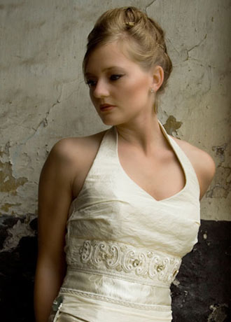 annie brudekjoler halterneck