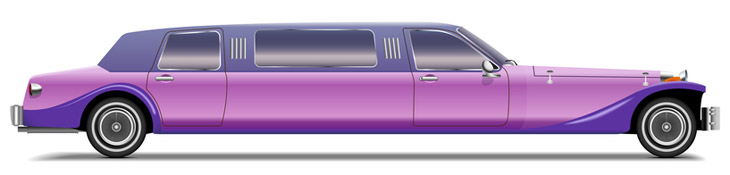 lilla stretch limousine