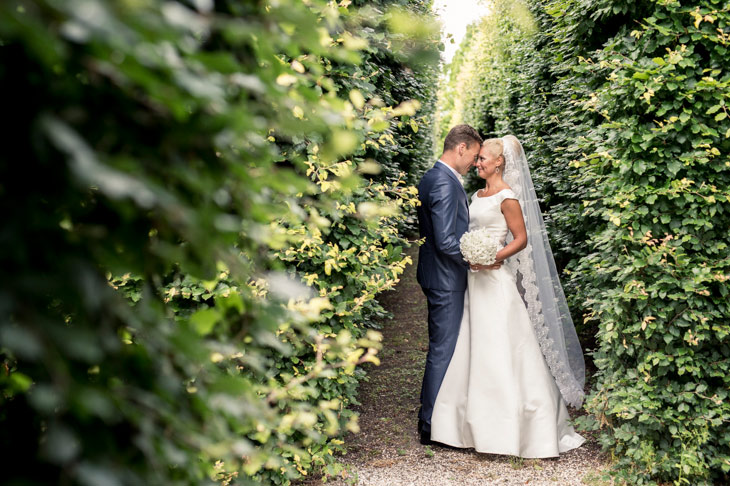 brudepar i sophienberg slotshave