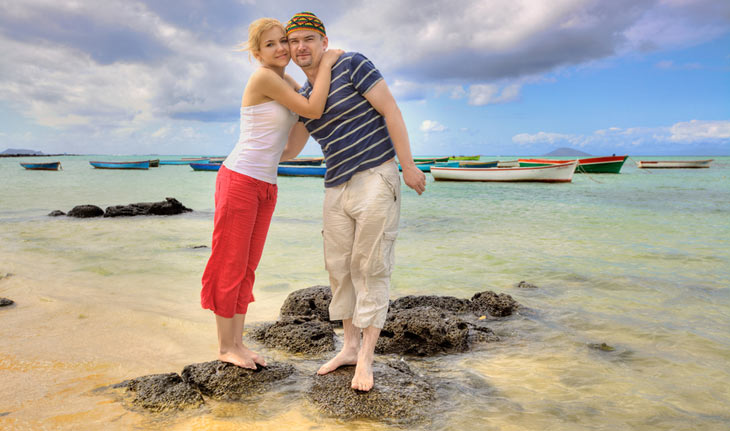 På bryllupsrejse til Mauritius