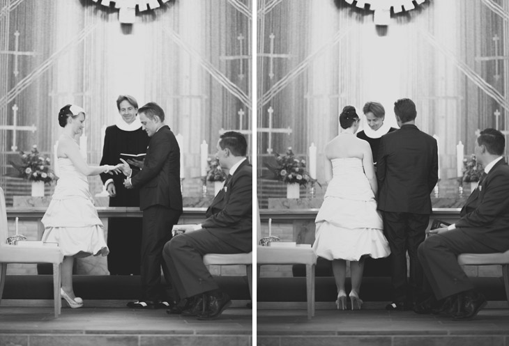 brudepar udveksler ringe