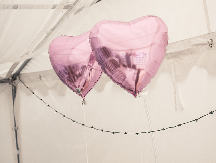balloner som pynt til bryllup
