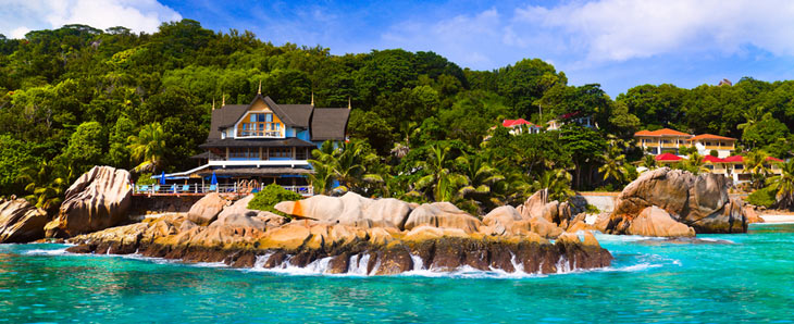 Granitformationer på La Digue