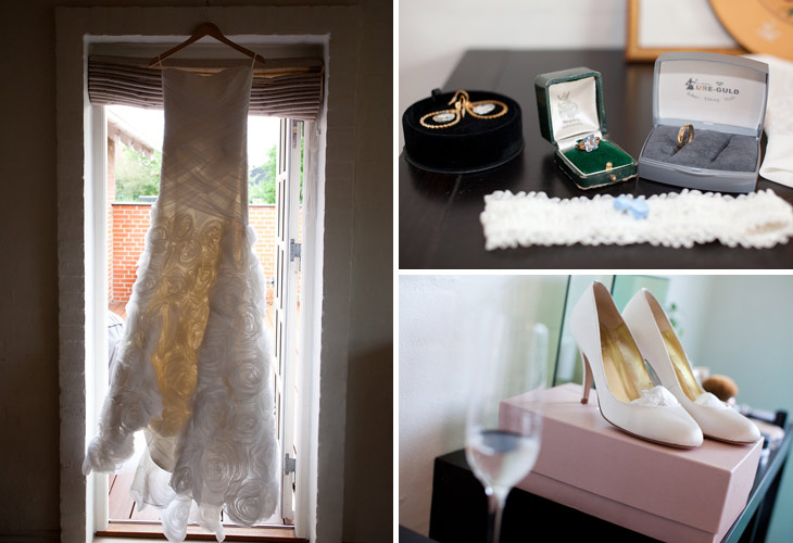 real wedding detaljer brudekjole på bøjle