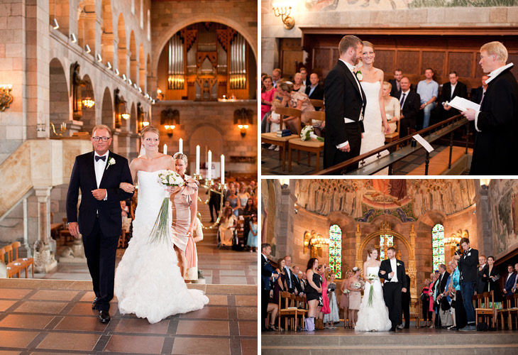 real wedding i kirken brud føres op af kirkegulvet