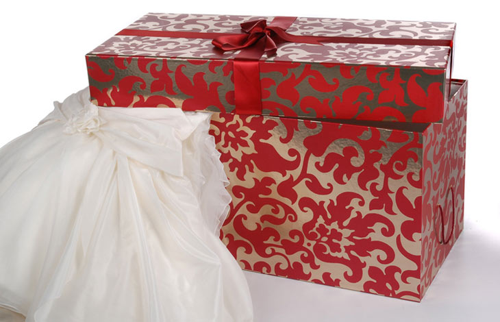 opbevaringsæske til brudekjole