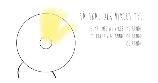 guide til at lave tyl pom poms