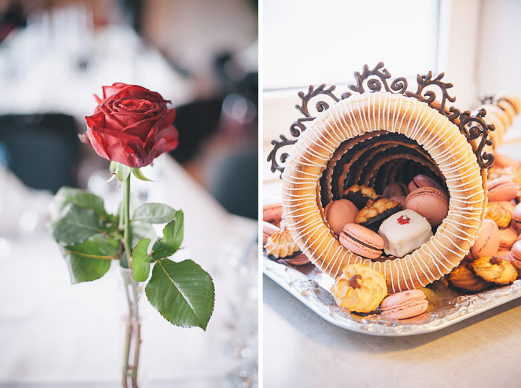 kransekage og rose