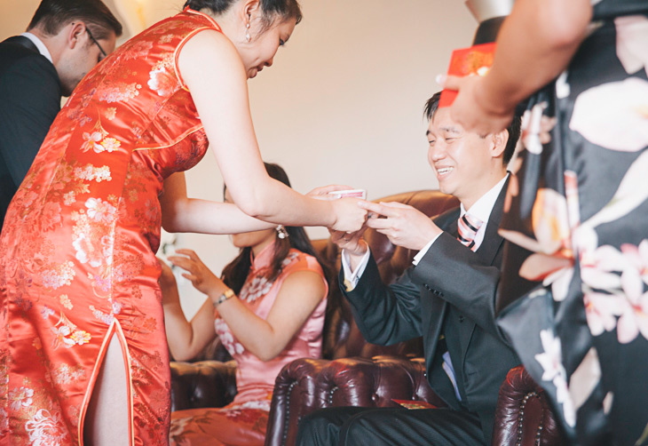 kinesisk te ceremoni ved bryllup