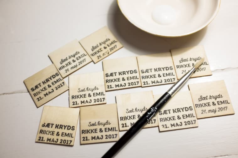 firkantede save the date magneter