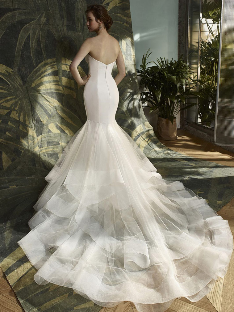 brudekjole med havfrue facon