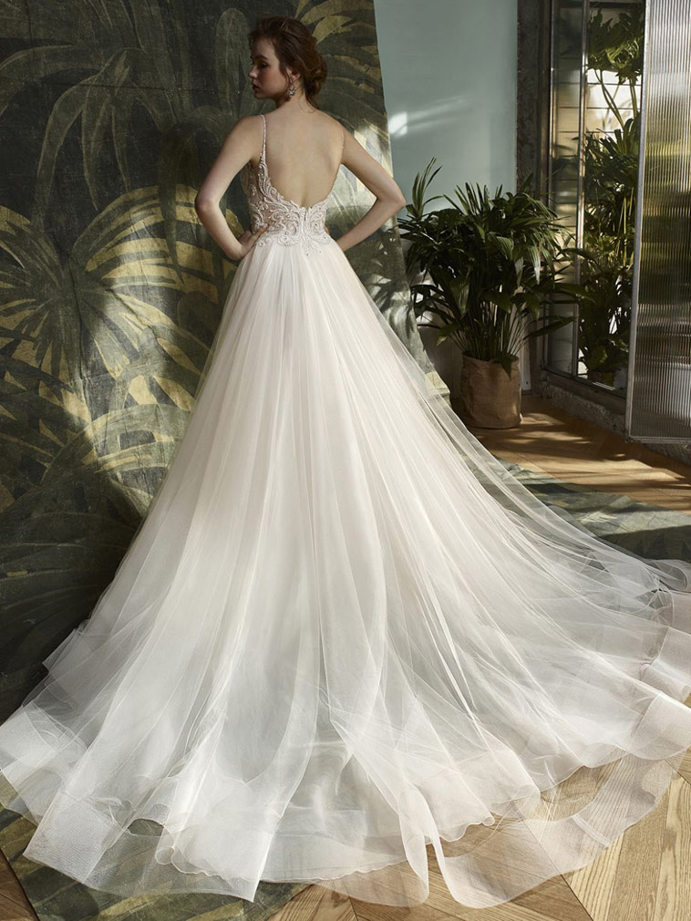 Brudekjole i havfrue facon