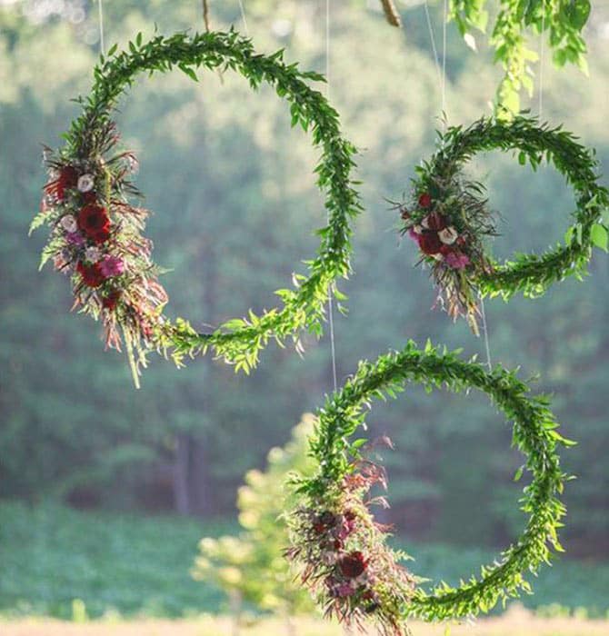 grønne blomster ringe