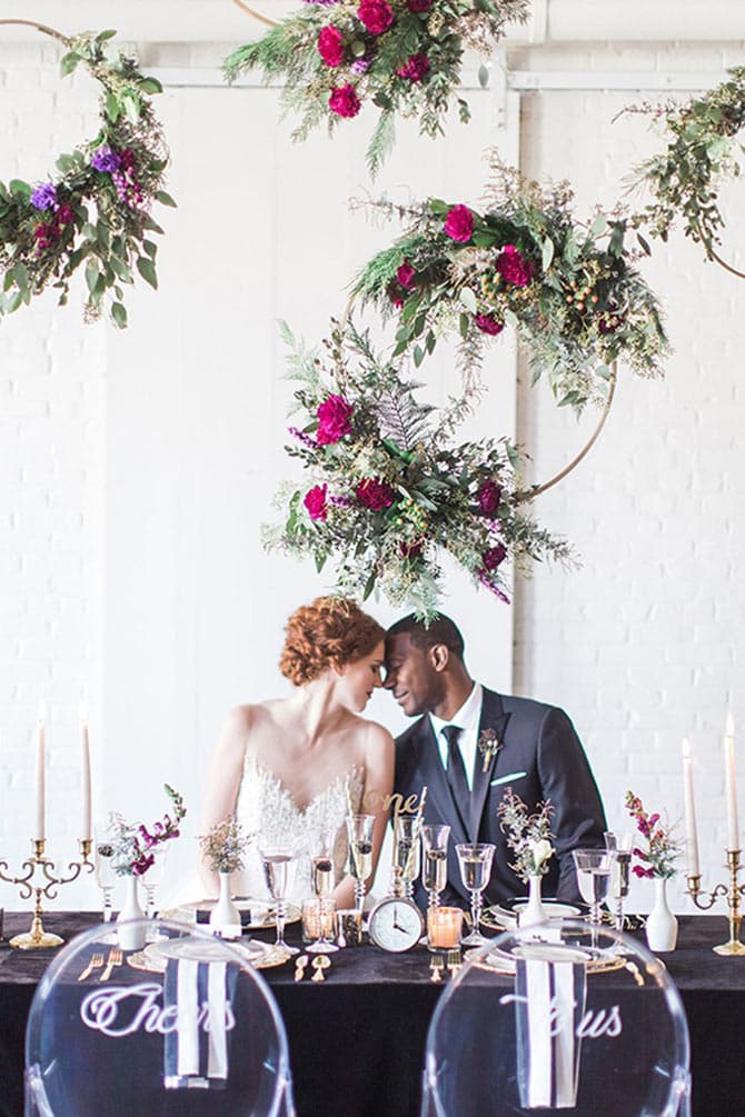 blomster ringe som backdrop