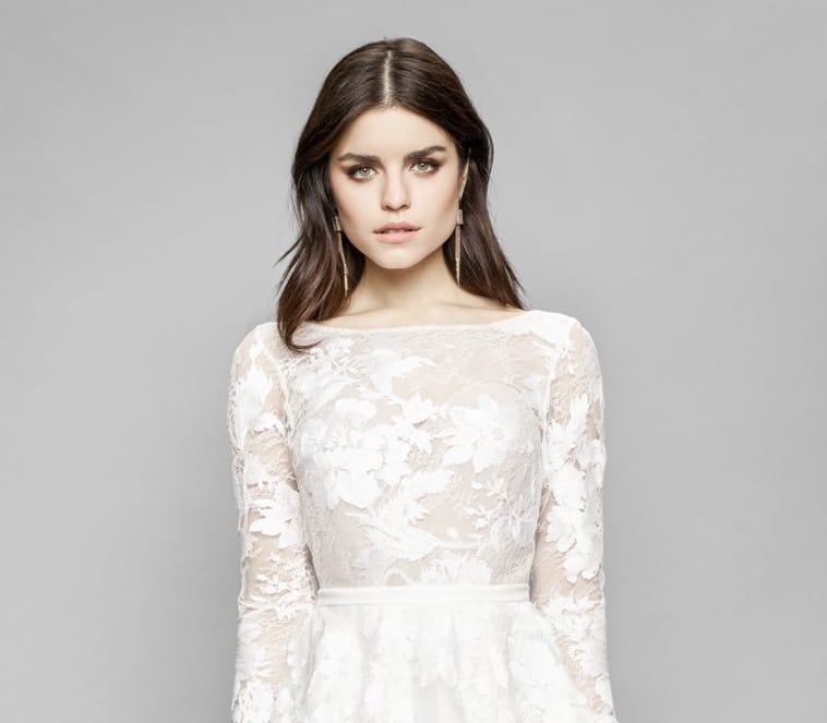 blonde overdel med lige hals