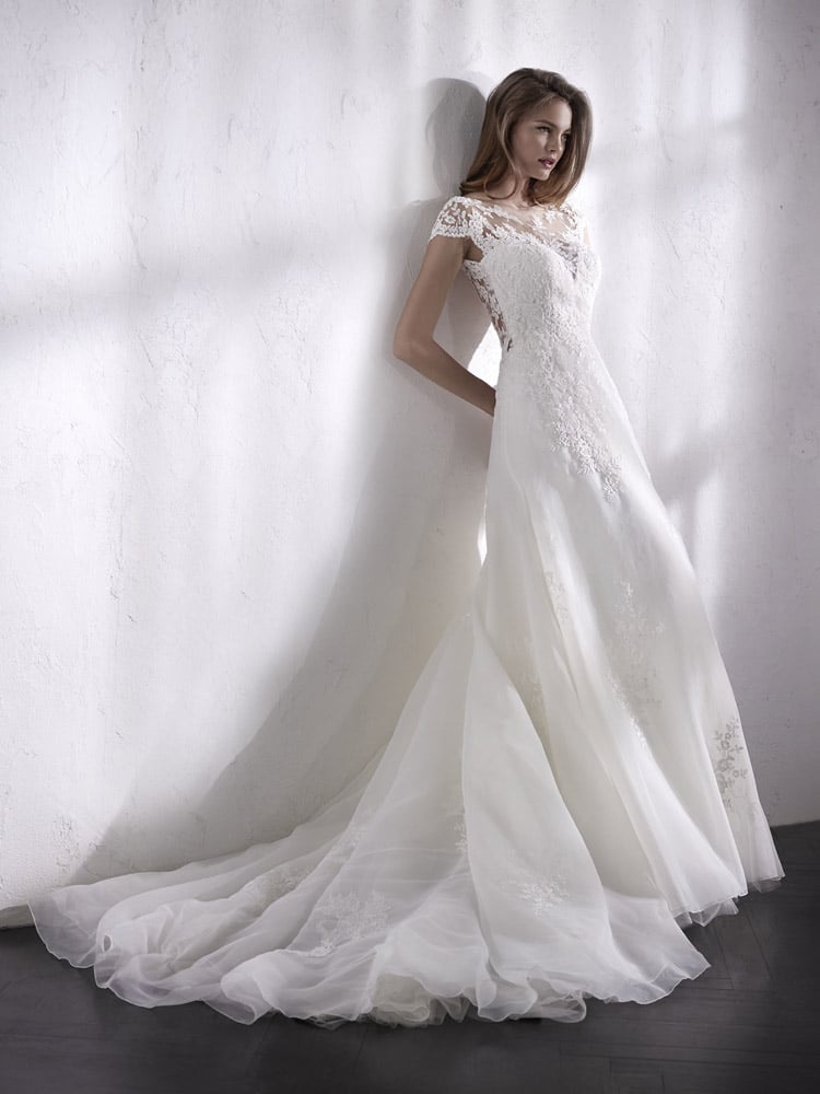 blød blonde brudekjole