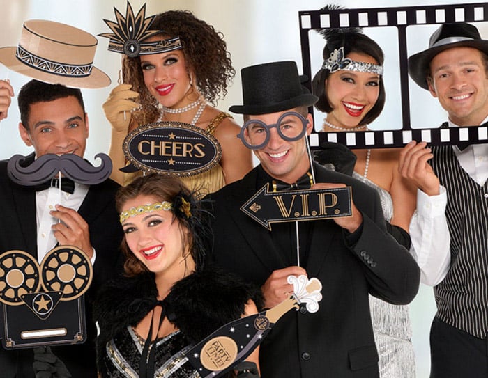 udklædte folk i photobooth