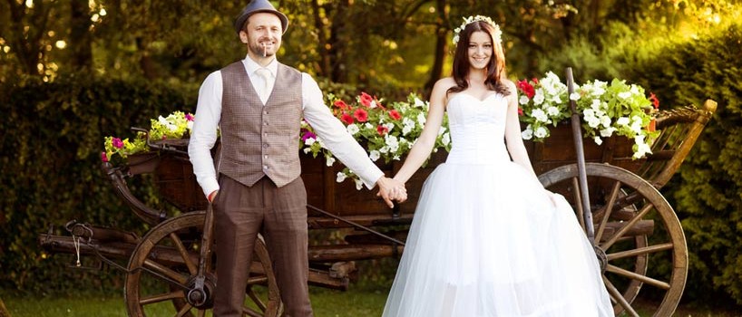 Romantisk havebryllup