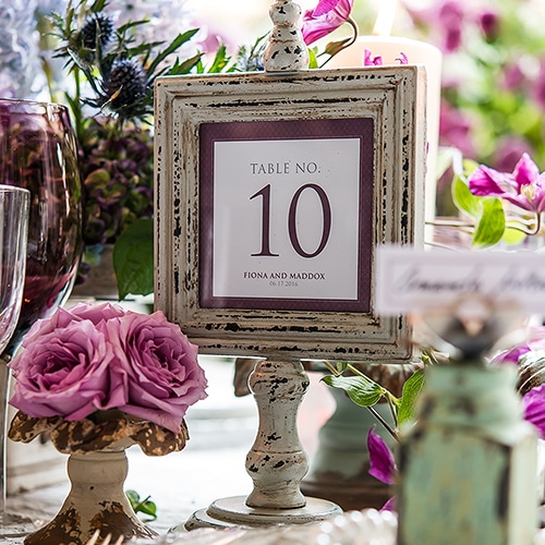 Bordskilt til i vintage stil