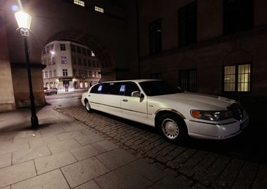 Hvid limousine